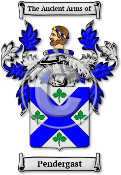 Pendergast Family Crest Download (jpg) Legacy Series - 150 DPI