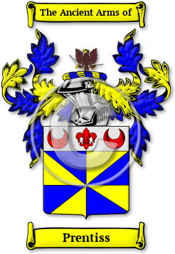 Prentiss Family Crest Download (jpg) Legacy Series - 150 DPI