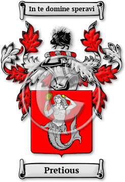 Pretious Family Crest Download (jpg) Legacy Series - 150 DPI