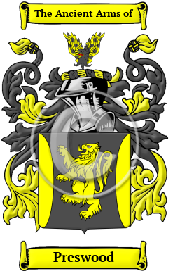 Preswood Family Crest/Coat of Arms