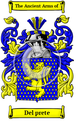 Del prete Family Crest/Coat of Arms