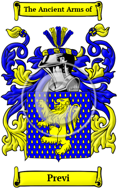 Previ Family Crest/Coat of Arms