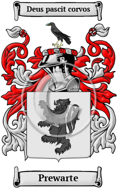 Prewarte Family Crest/Coat of Arms