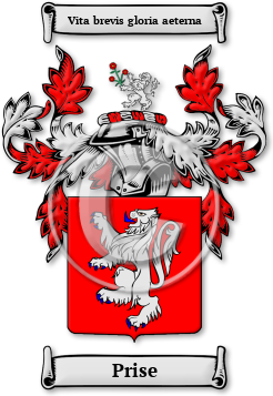 Prise Family Crest Download (JPG) Legacy Series - 600 DPI