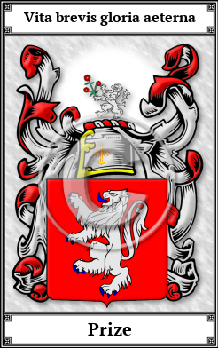 Prize Family Crest Download (JPG)  Book Plated - 150 DPI