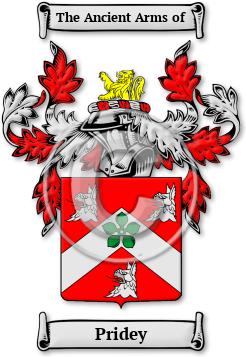 Pridey Family Crest Download (jpg) Legacy Series - 150 DPI