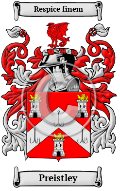 Preistley Family Crest/Coat of Arms