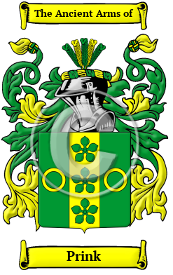 Prink Family Crest/Coat of Arms