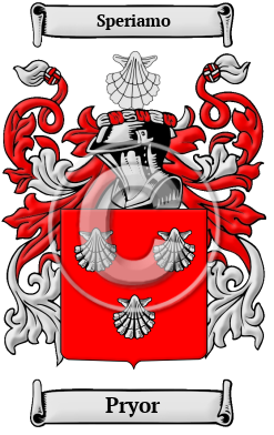 Pryor Family Crest/Coat of Arms