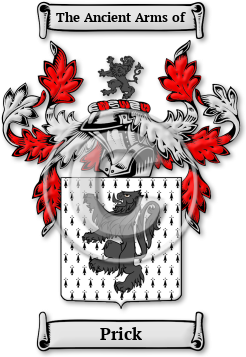 Prick Family Crest Download (JPG) Legacy Series - 600 DPI