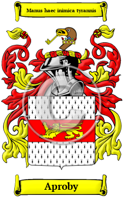 Aproby Family Crest/Coat of Arms