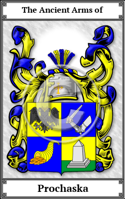 Prochaska Family Crest Download (JPG)  Book Plated - 150 DPI
