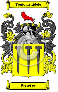 Procter Family Crest/Coat of Arms
