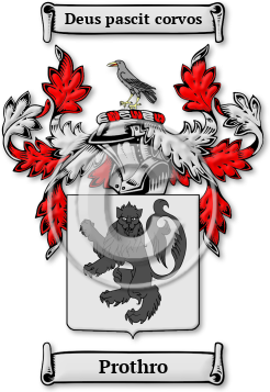Prothro Family Crest Download (JPG) Legacy Series - 600 DPI