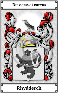 Rhydderch Family Crest Download (JPG)  Book Plated - 150 DPI