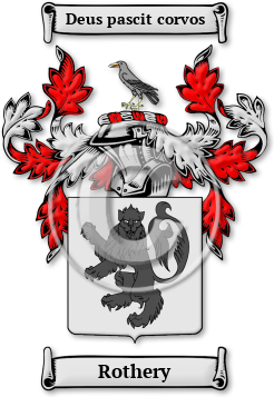 Rothery Family Crest Download (JPG) Legacy Series - 600 DPI