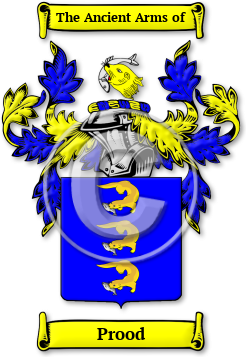 Prood Family Crest Download (jpg) Legacy Series - 150 DPI