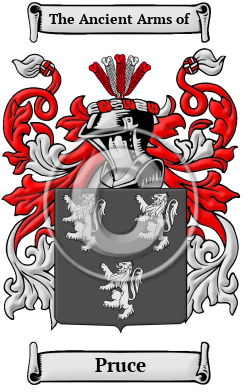 Pruce Family Crest/Coat of Arms