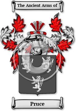 Pruce Family Crest Download (jpg) Legacy Series - 150 DPI