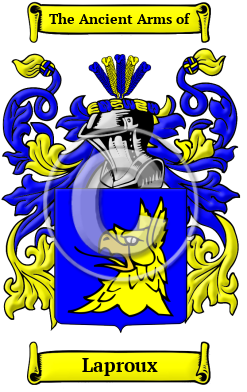 Laproux Family Crest/Coat of Arms