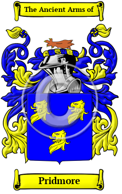 Pridmore Family Crest/Coat of Arms