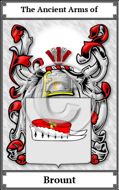 Brount Family Crest Download (JPG)  Book Plated - 150 DPI