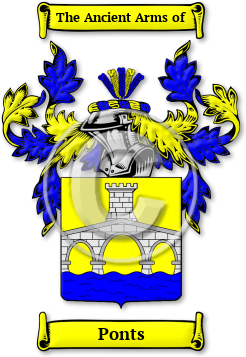 Ponts Family Crest Download (jpg) Legacy Series - 150 DPI
