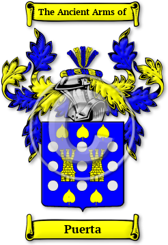 Puerta Family Crest Download (jpg) Legacy Series - 150 DPI