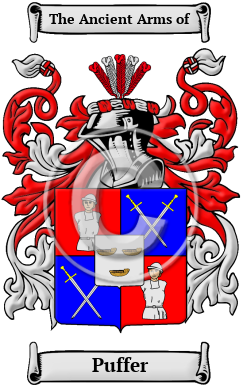 Puffer Name Meaning, Family History, Family Crest & Coats of Arms