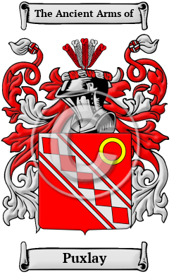 Puxlay Family Crest/Coat of Arms