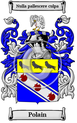 Polain Family Crest/Coat of Arms