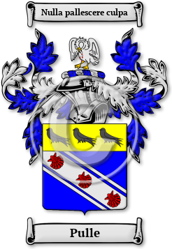 Pulle Family Crest Download (jpg) Legacy Series - 150 DPI