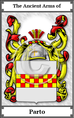 Parto Family Crest Download (JPG)  Book Plated - 150 DPI