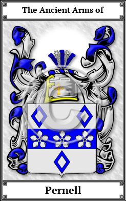 Pernell Family Crest Download (JPG)  Book Plated - 150 DPI