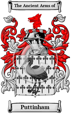 Puttinham Family Crest/Coat of Arms
