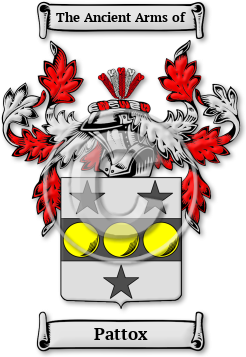 Pattox Family Crest Download (jpg) Legacy Series - 150 DPI