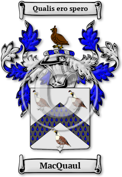 MacQuaul Family Crest Download (jpg) Legacy Series - 150 DPI