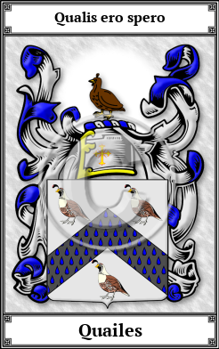 Quailes Family Crest Download (JPG) Book Plated - 600 DPI