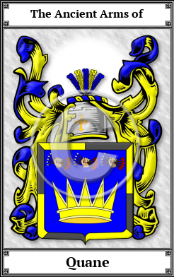 Quane Family Crest Download (JPG) Book Plated - 600 DPI