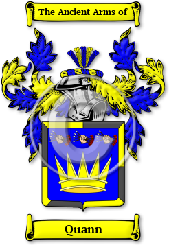 Quann Family Crest Download (jpg) Legacy Series - 150 DPI