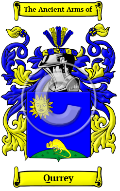 Qurrey Family Crest/Coat of Arms
