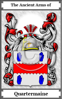 Quartermaine Family Crest Download (JPG) Book Plated - 600 DPI