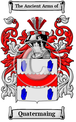 Quatermaing Family Crest/Coat of Arms