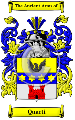 Quarti Family Crest/Coat of Arms