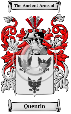 Quentin Family Crest Download (JPG) Heritage Series - 600 DPI