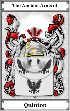 Quinton Family Crest Download (JPG)  Book Plated - 150 DPI