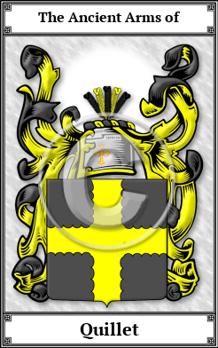 Quillet Family Crest Download (JPG)  Book Plated - 150 DPI
