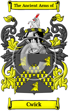 Cwick Family Crest/Coat of Arms