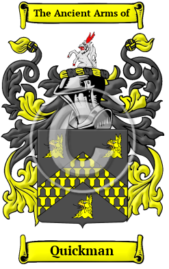 Quickman Family Crest/Coat of Arms