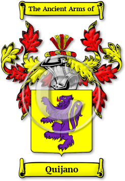 Quijano Family Crest Download (jpg) Legacy Series - 150 DPI